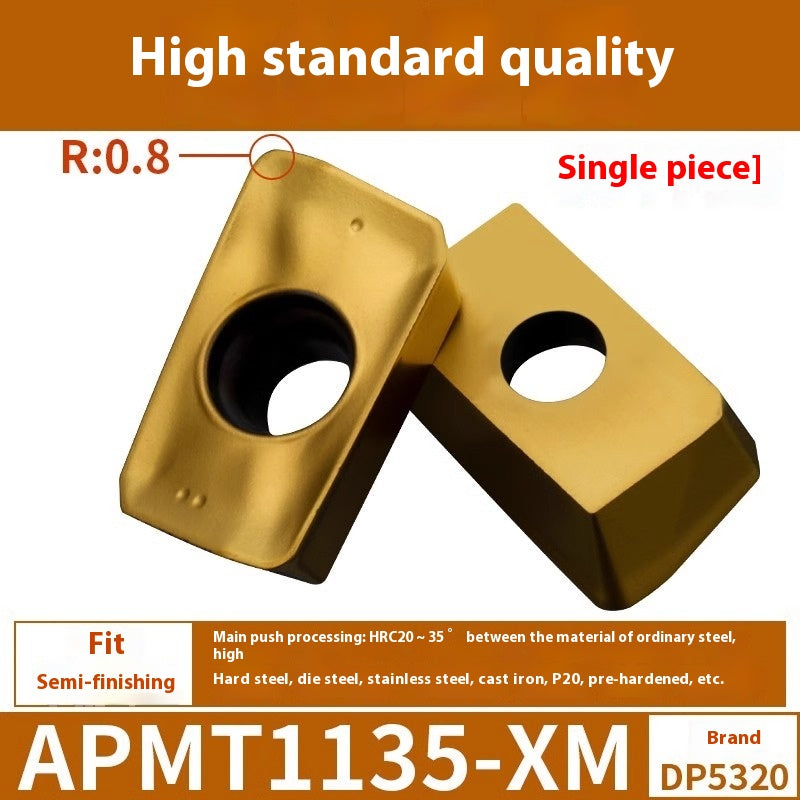 6008 CNC Milling Inserts APMT1135 Milling Blade 1604 Milling Head for Aluminum Alloy R0.8 Coated Rough Milling Machine Tool Pellets Shandong Denso Pricision Tools Co.,Ltd.